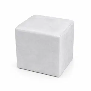 Beige samettipuffi